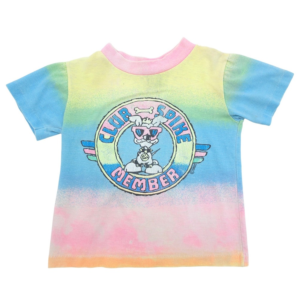 Vintage 90s Electric Kids Oasis Club Spike Member T-Shirt Tie Dye Kids Size 5T-6